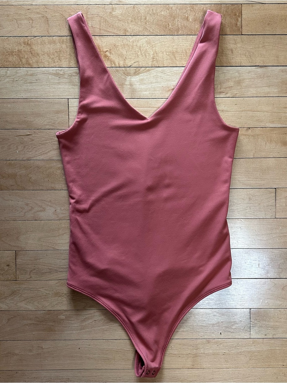 Abercrombie & Fitch Burnt Orange V-Neck Bodysuit